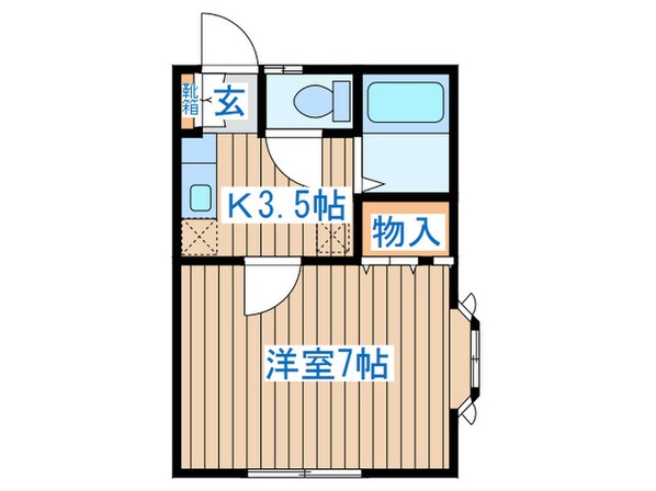 ブル－ジュ１の物件間取画像